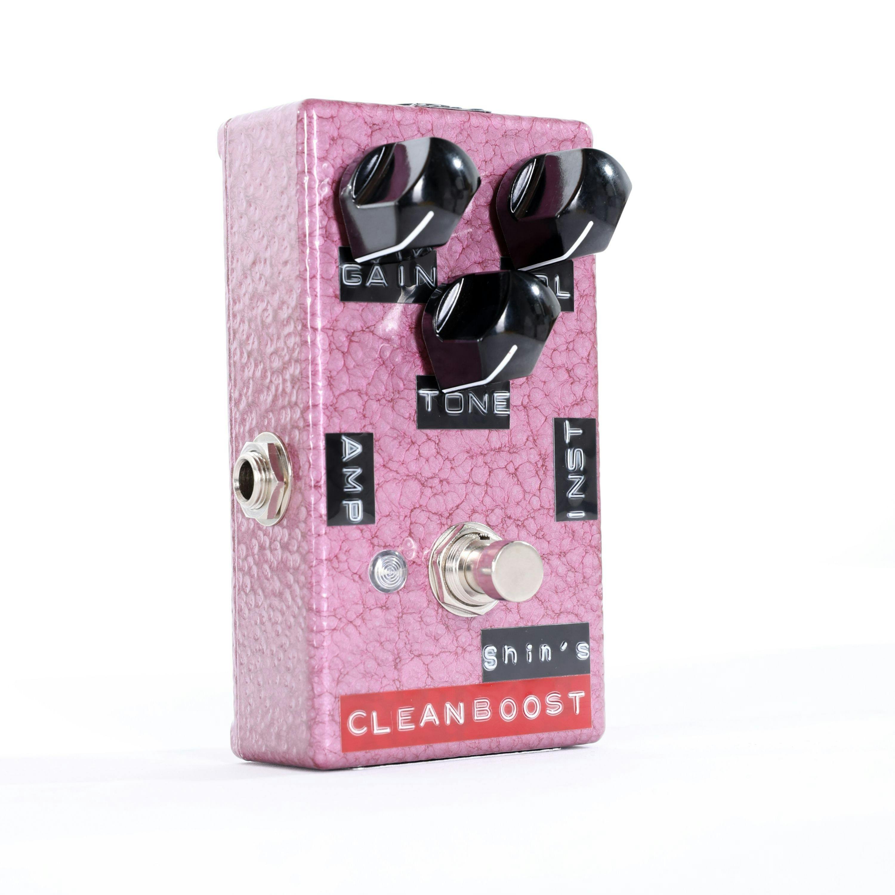 Shin's Music Clean Boost Pedal in Vintage Raspberry - Andertons